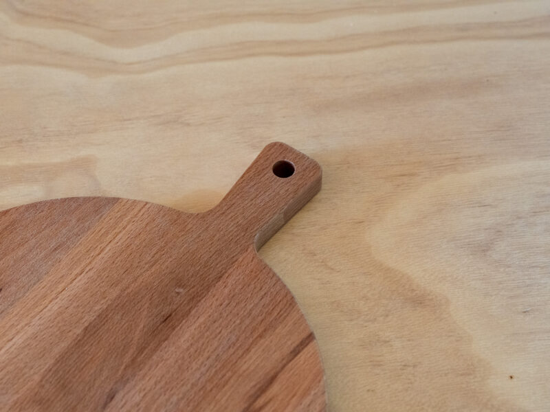 Rond borrelplank met handvat zonder sapgeul Ø 30 cm